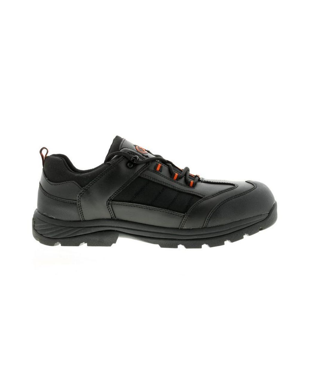 Tradesafe Black Goliath Leather Safety Shoes & Trainers Imitation Leather for men