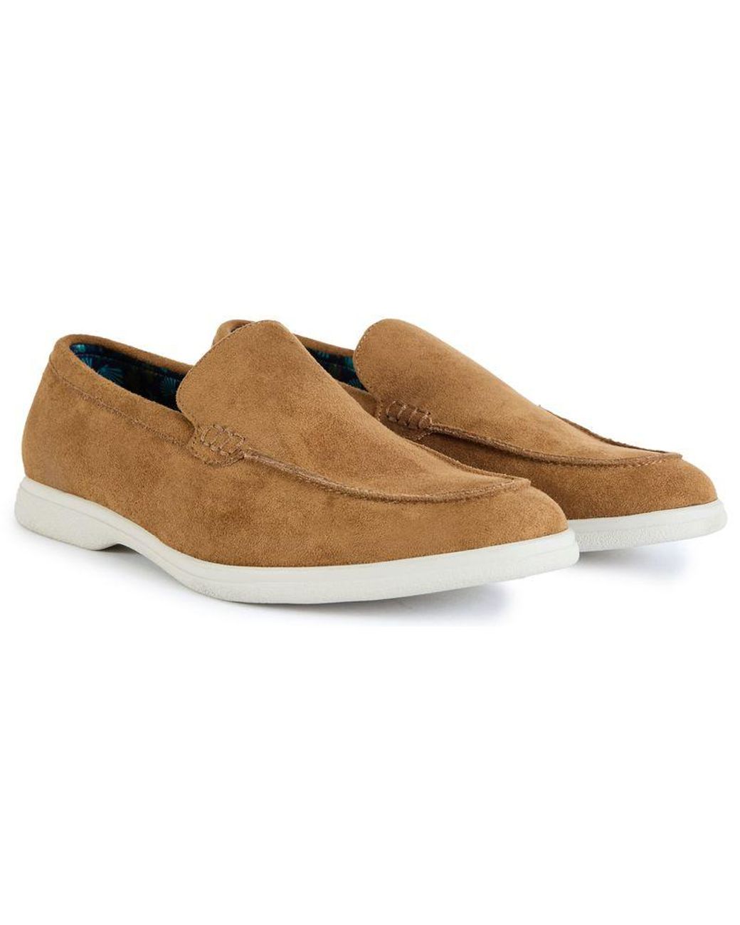 V.Gan Brown Cashew Vegan Suede Shoes for men