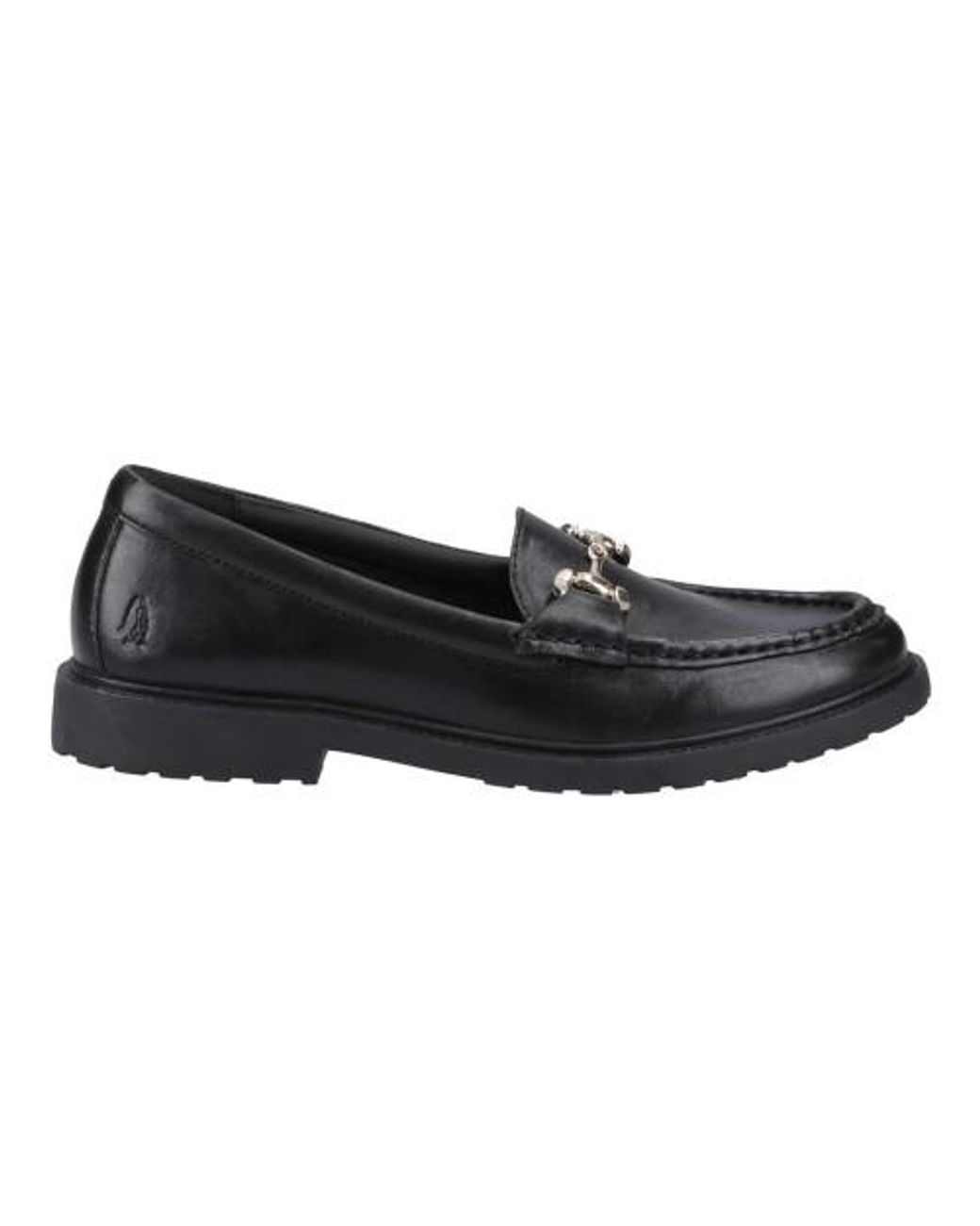 Hush Puppies Black Ladies Verity Snaffle Detail Loafers