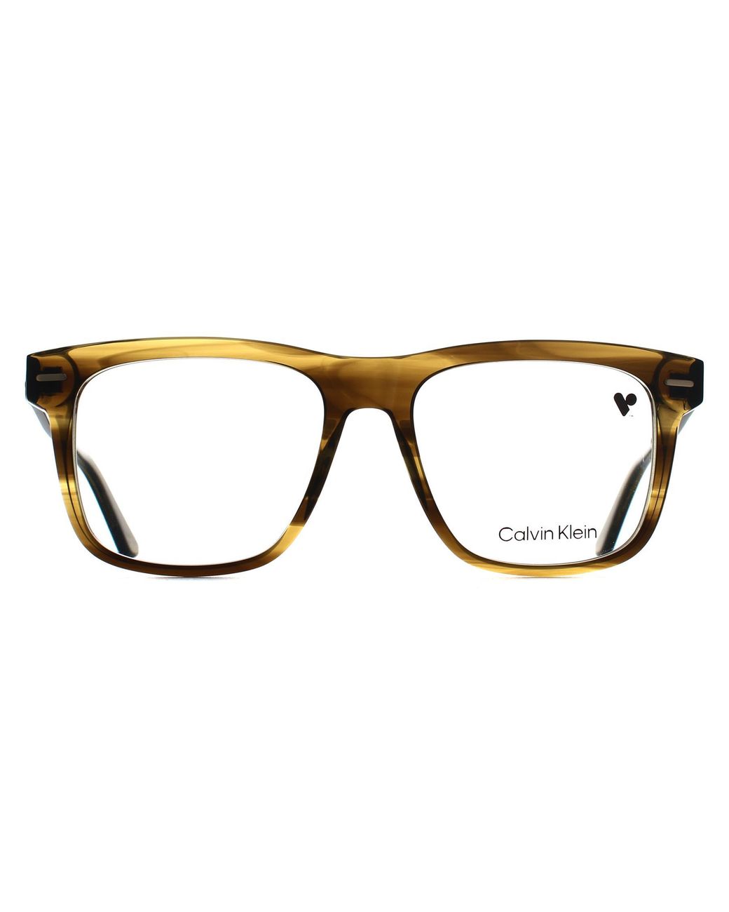 Calvin Klein Brown Square Striped Ck22538