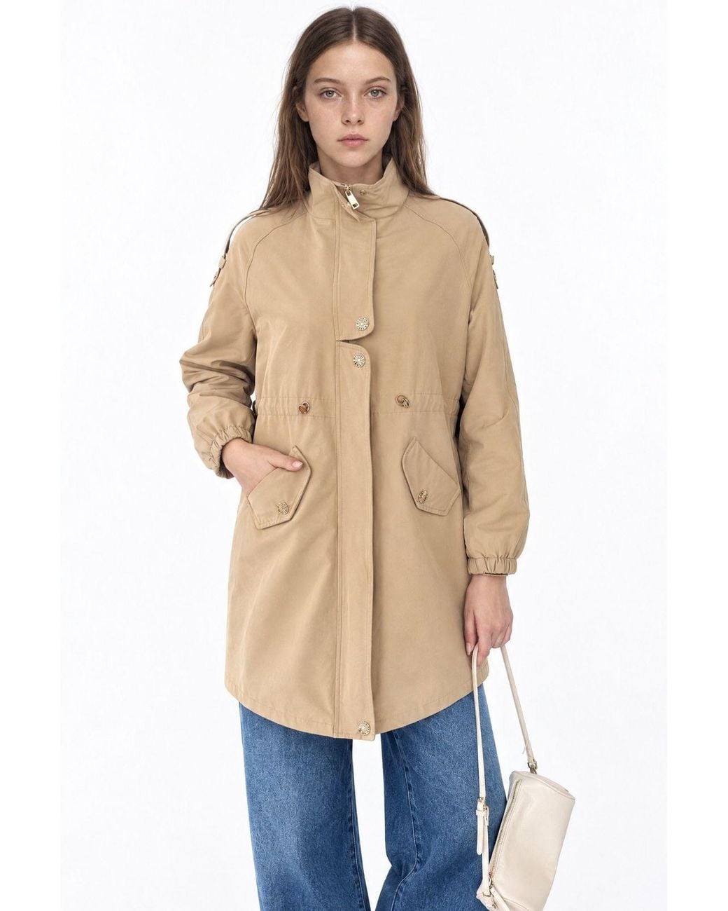 puka Natural Trench Coat