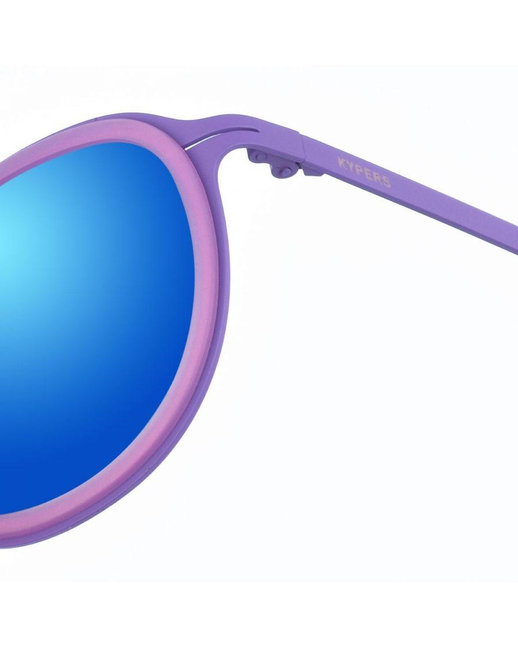 Kypers Blue Jossie Oval-Shaped Metal Sunglasses