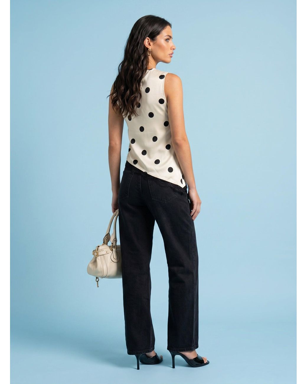 Urban Bliss Blue Lace Spot Top