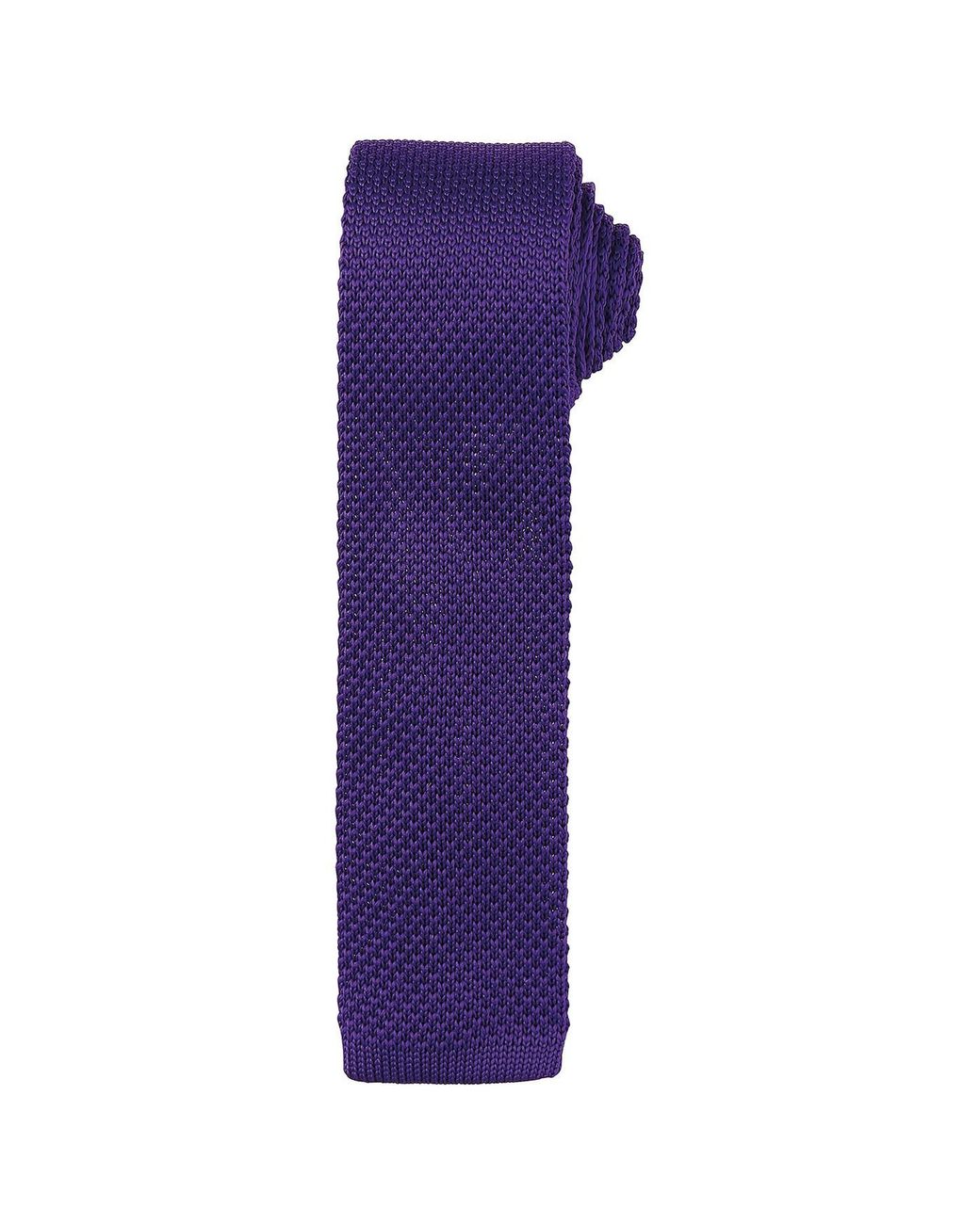 PREMIER Purple Adult Slim Knitted Tie