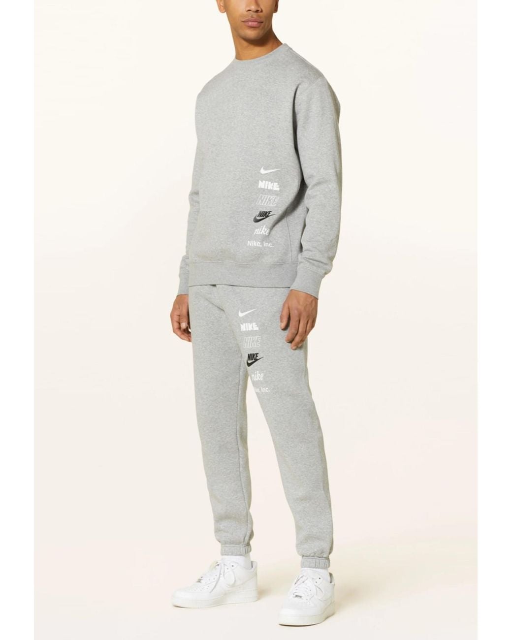 Nike White Club Fleece Plus Small Logo Tracksuit for men