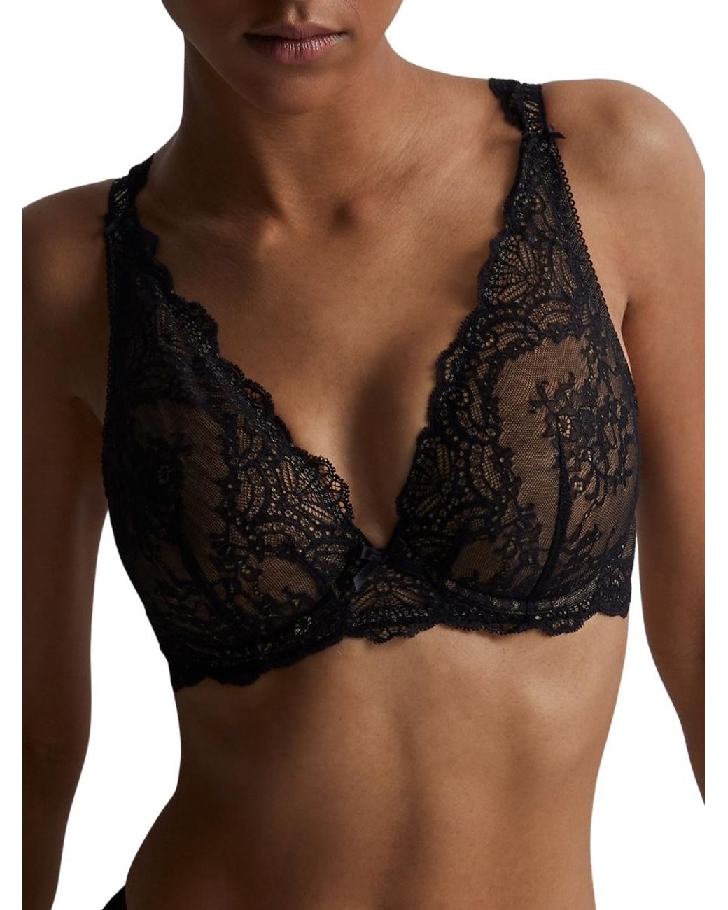 Aubade Black Danse Des Sens Triangle Plunge Bra