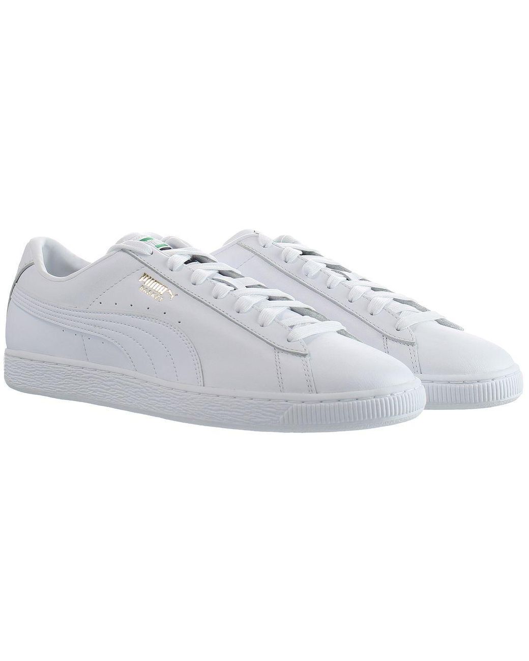 PUMA White Basket Classic Xxi Trainers Leather for men