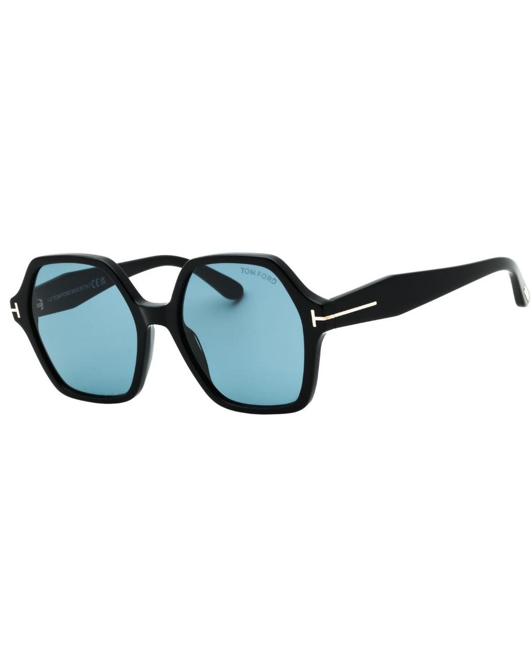 Tom Ford Blue Romy Smoke Hex Lens Shiny Sunglasses