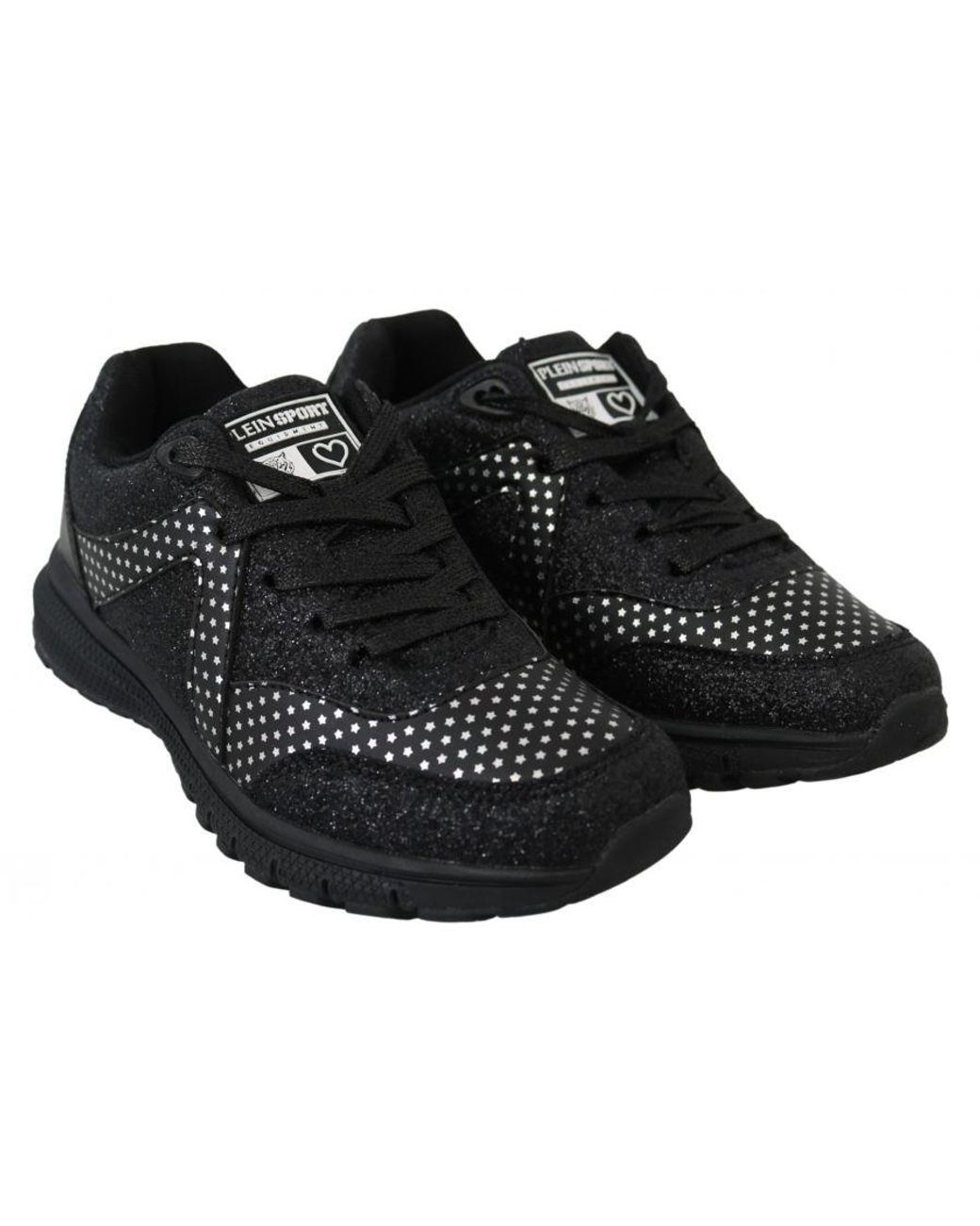 Philipp Plein Black Polyester Runner Jasmines Sneakers Shoes