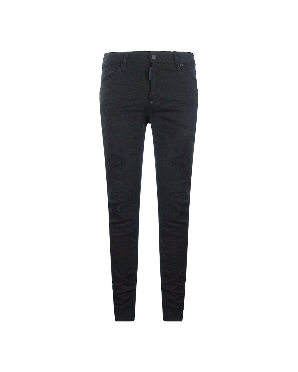 DSquared² Blue Cool Guy Jean Reinforced Ripped Jeans Cotton for men