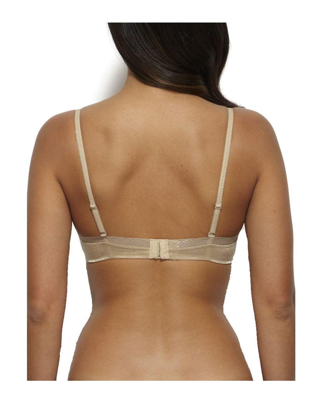 Gossard Brown Glossies Sheer Plunge Bra