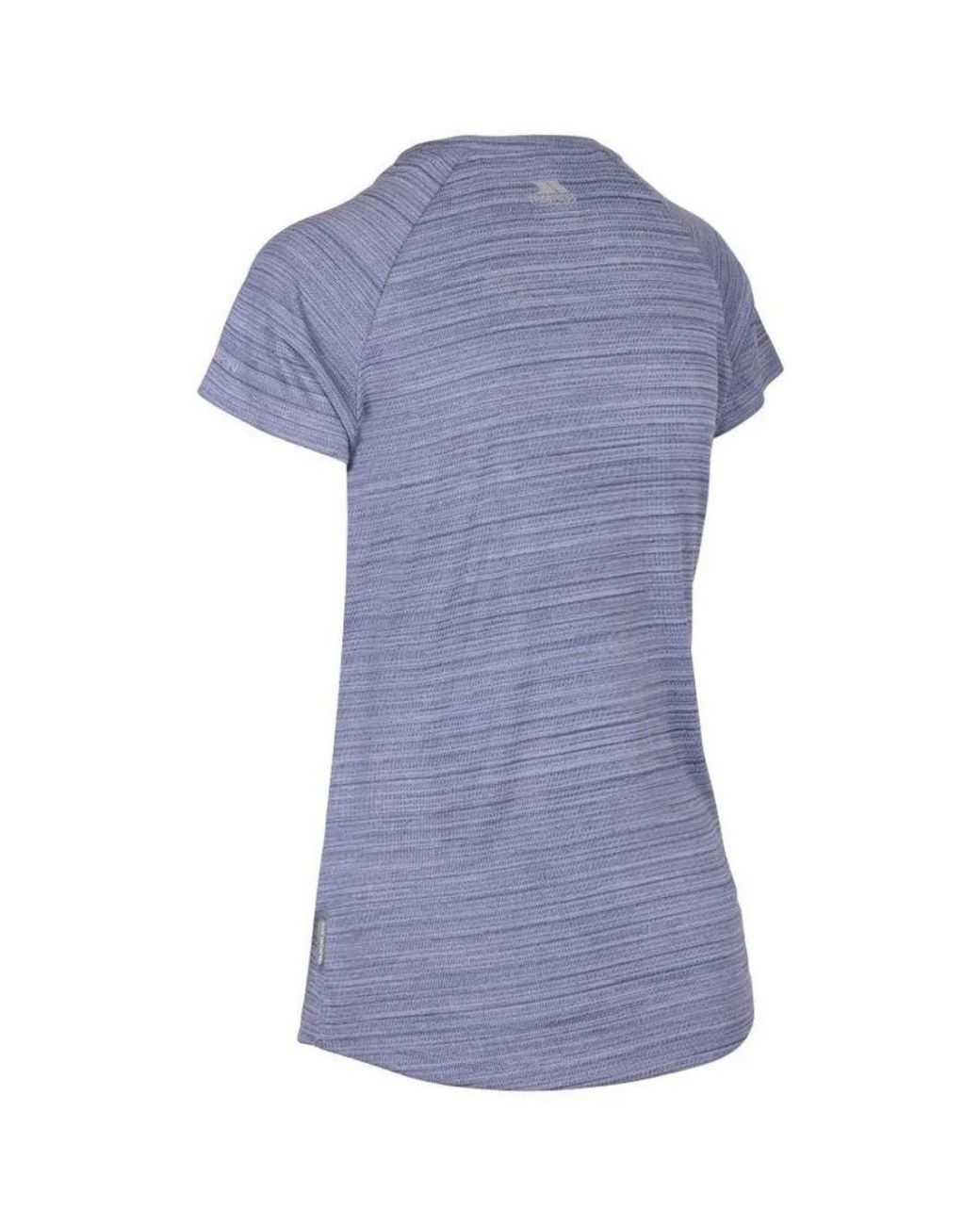 Trespass Blue Ladies Vickland Tp75 Active T-Shirt (Denim Marl)