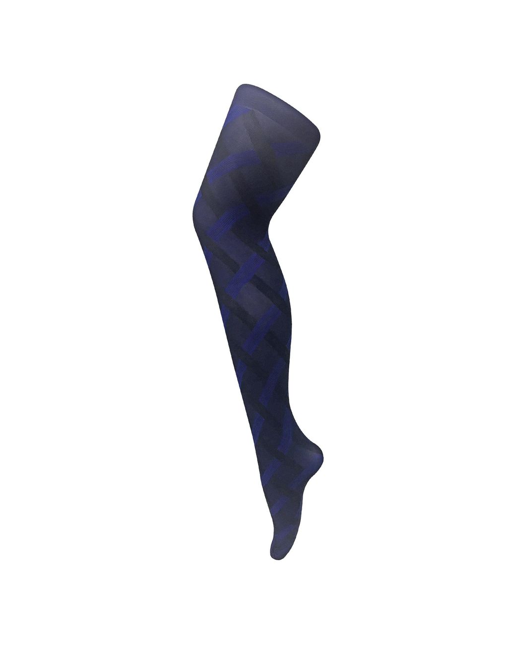Sock Snob Blue 1 Pack Ladies Coloured 80 Denier Opaque Patterned Soft Tights