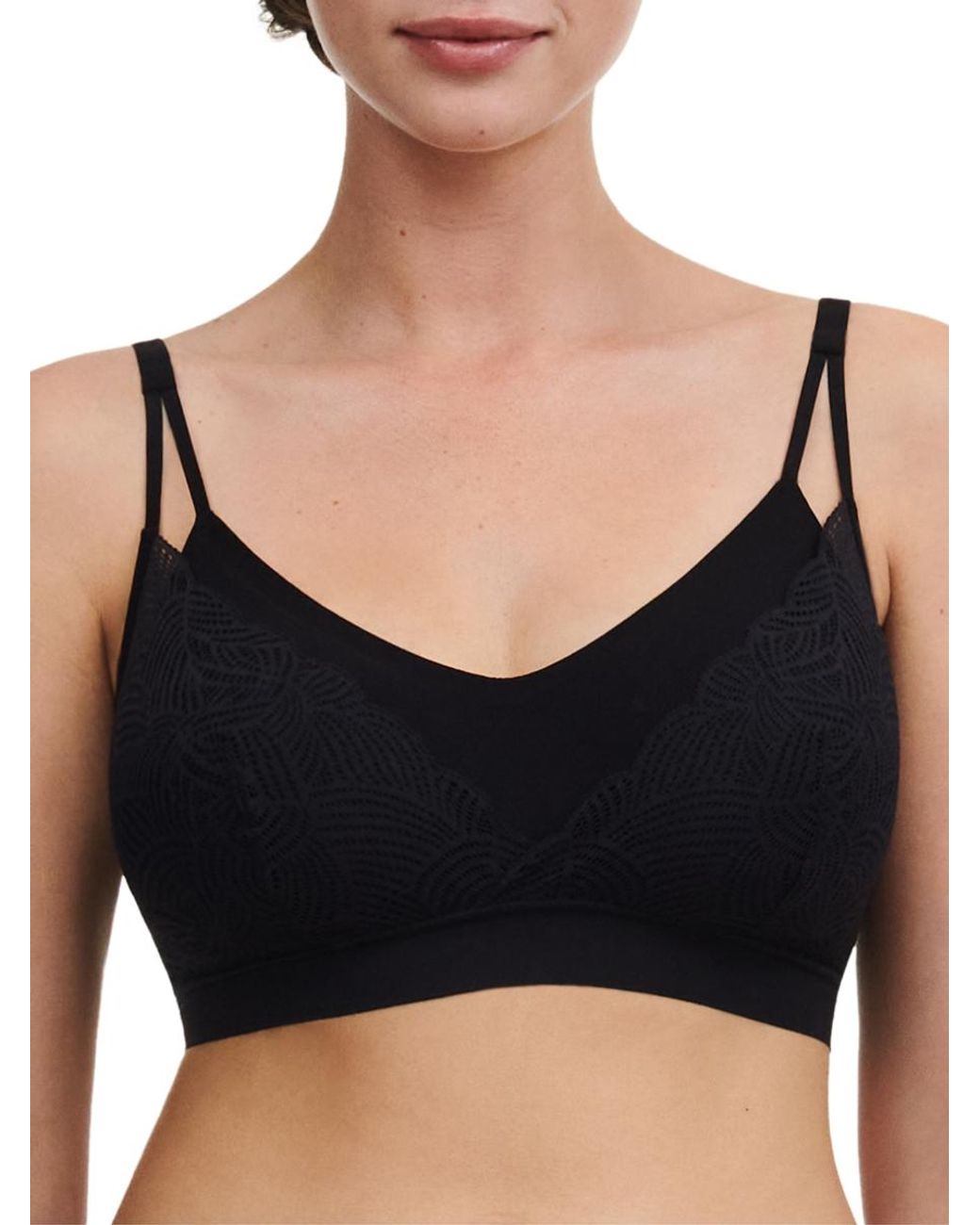 Chantelle Black Softstretch Removable Pads Bralette