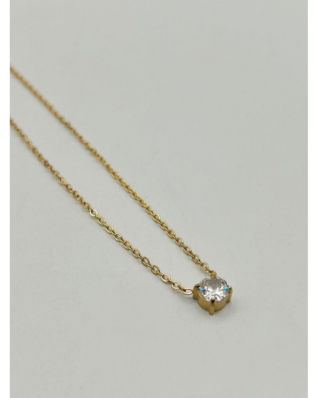 SVNX Metallic Small Crystal Necklace