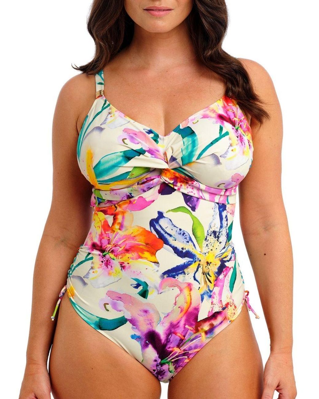 Fantasie Pink Iguazu Falls Twist Front Swimsuit