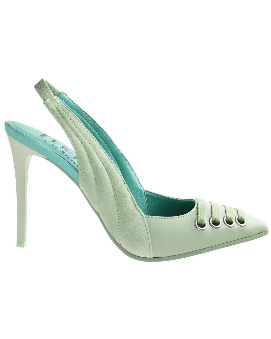 PUMA Green X Rihanna Fenty Slingback Shoes Leather