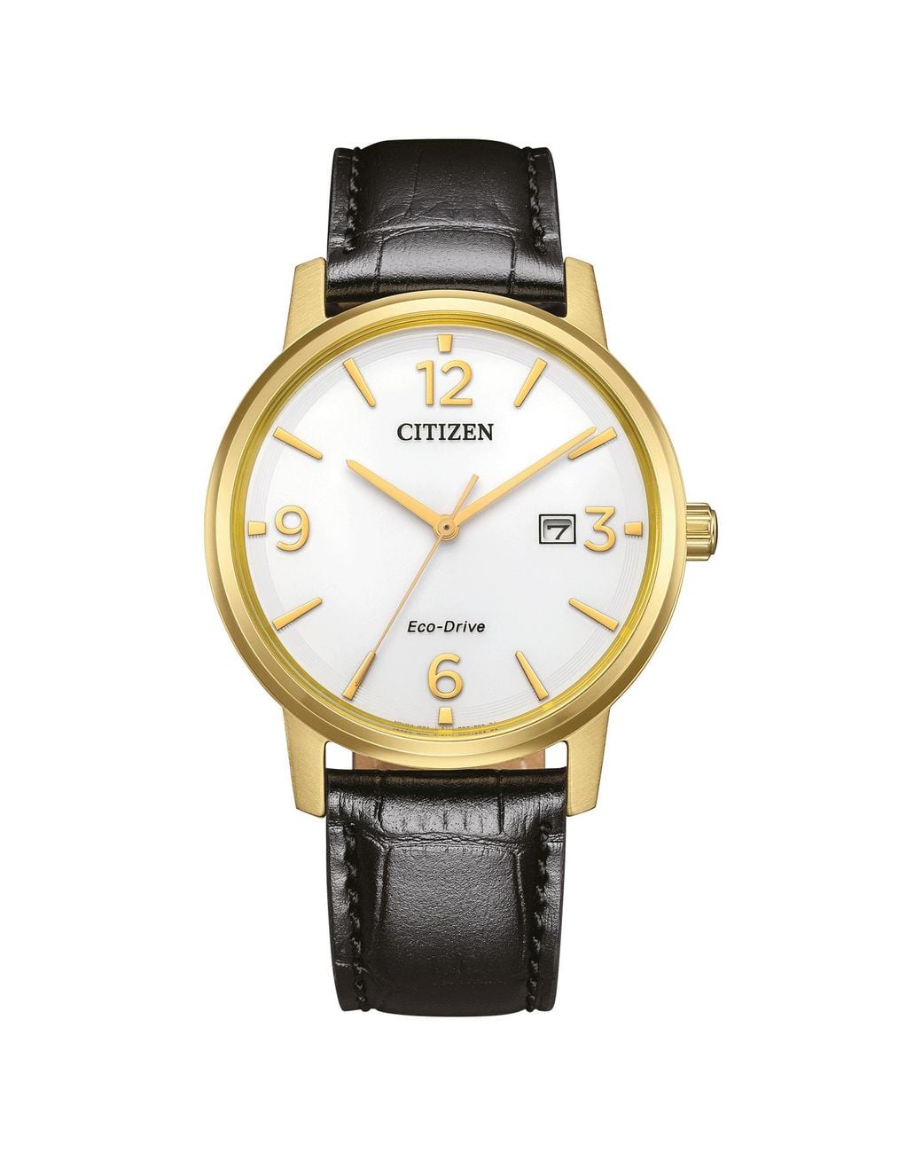Citizen Metallic Watch Bm6756-01A Leather for men
