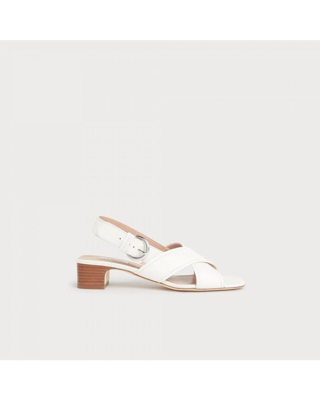 LK Bennett Noah Sandal in White | Lyst UK