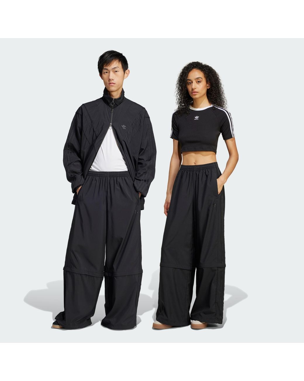 Adidas Originals Black Rasant Cut Line Track Pants