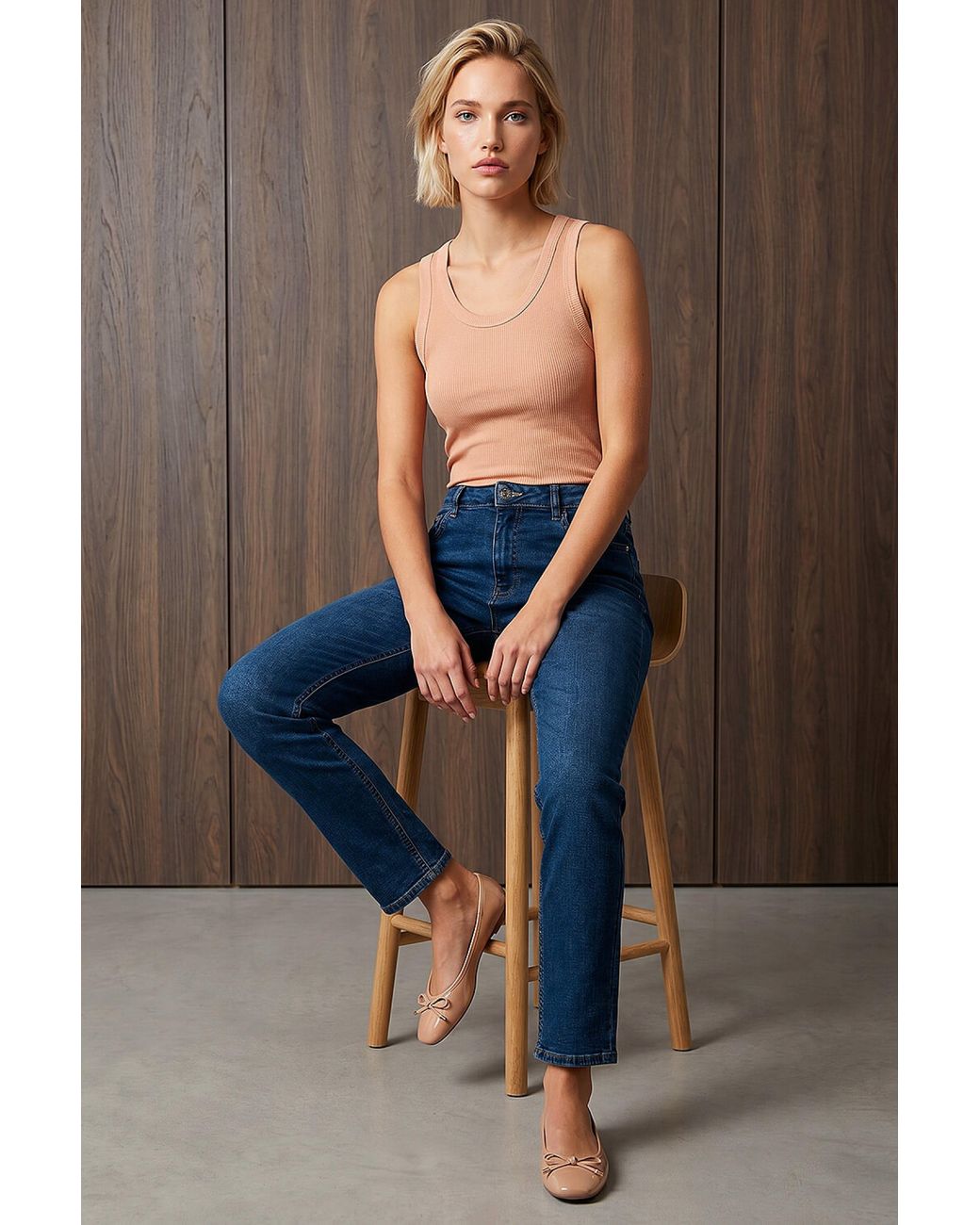 Roman Blue Slim Leg Stretch Jeans