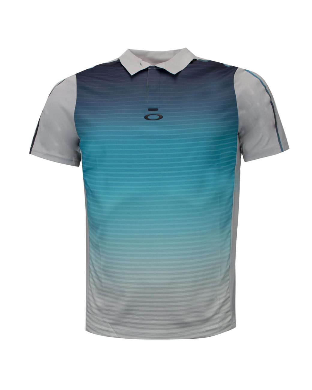 Oakley Blue Bubba Watson Colourblock Golf Polo Shirt for men