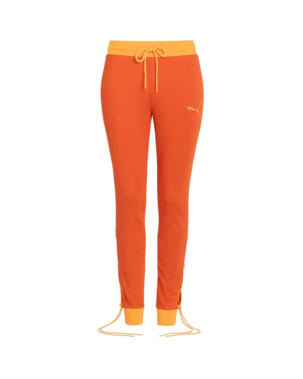 PUMA Orange X Rihanna Fenty Laced Leggings Cotton