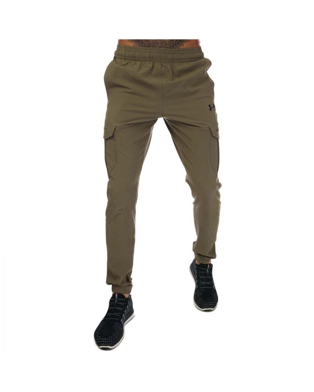 Under Armour Geweven Cargo joggingbroek Met Woordmerk Voor Groen in het Groen voor heren Lyst NL