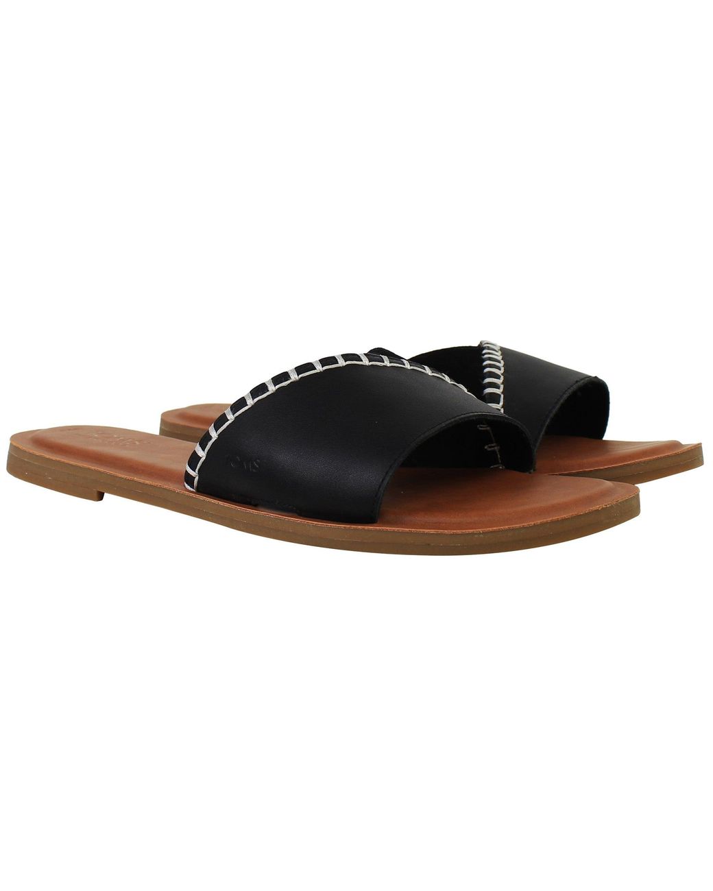 TOMS Black Shea Sliders