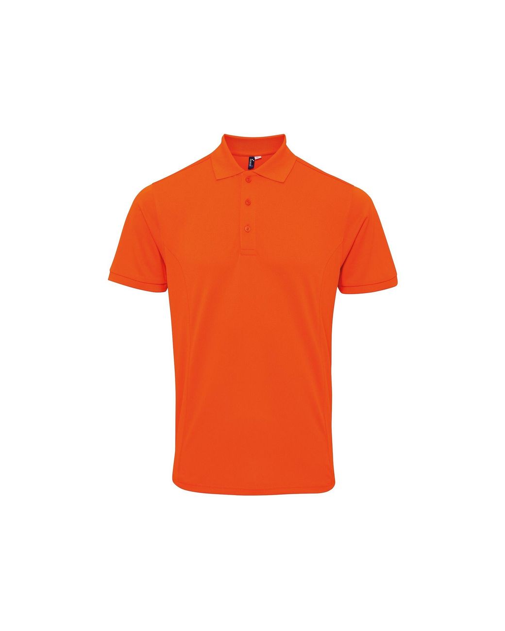 PREMIER Orange Coolchecker Plus Pique Polo With Coolplus for men
