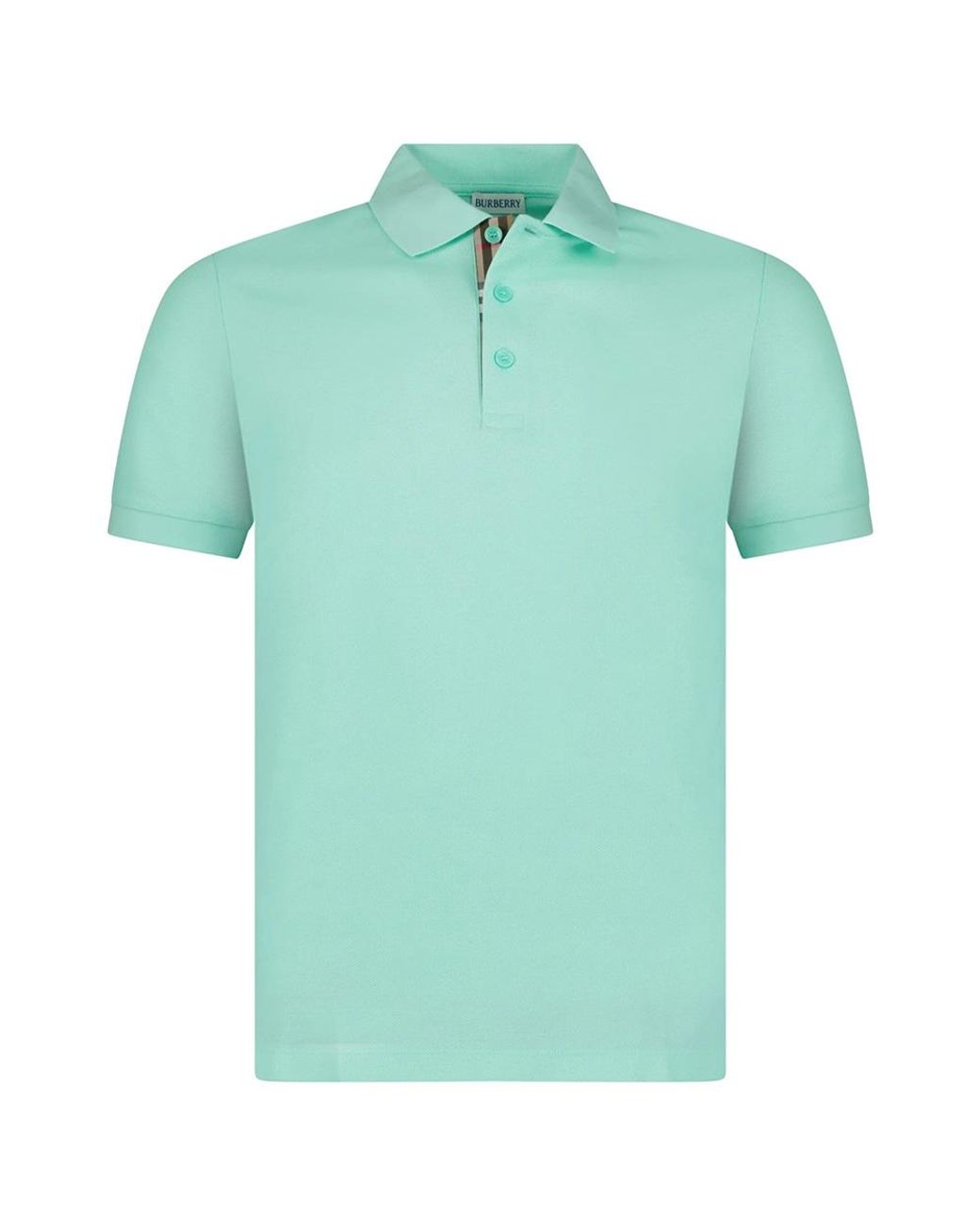 Burberry Green Hartford Check Polo Shirt for men
