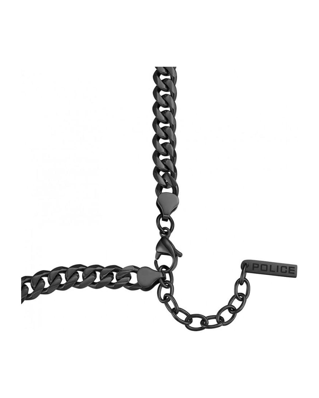 Police Black Peagn0011302 Necklace for men