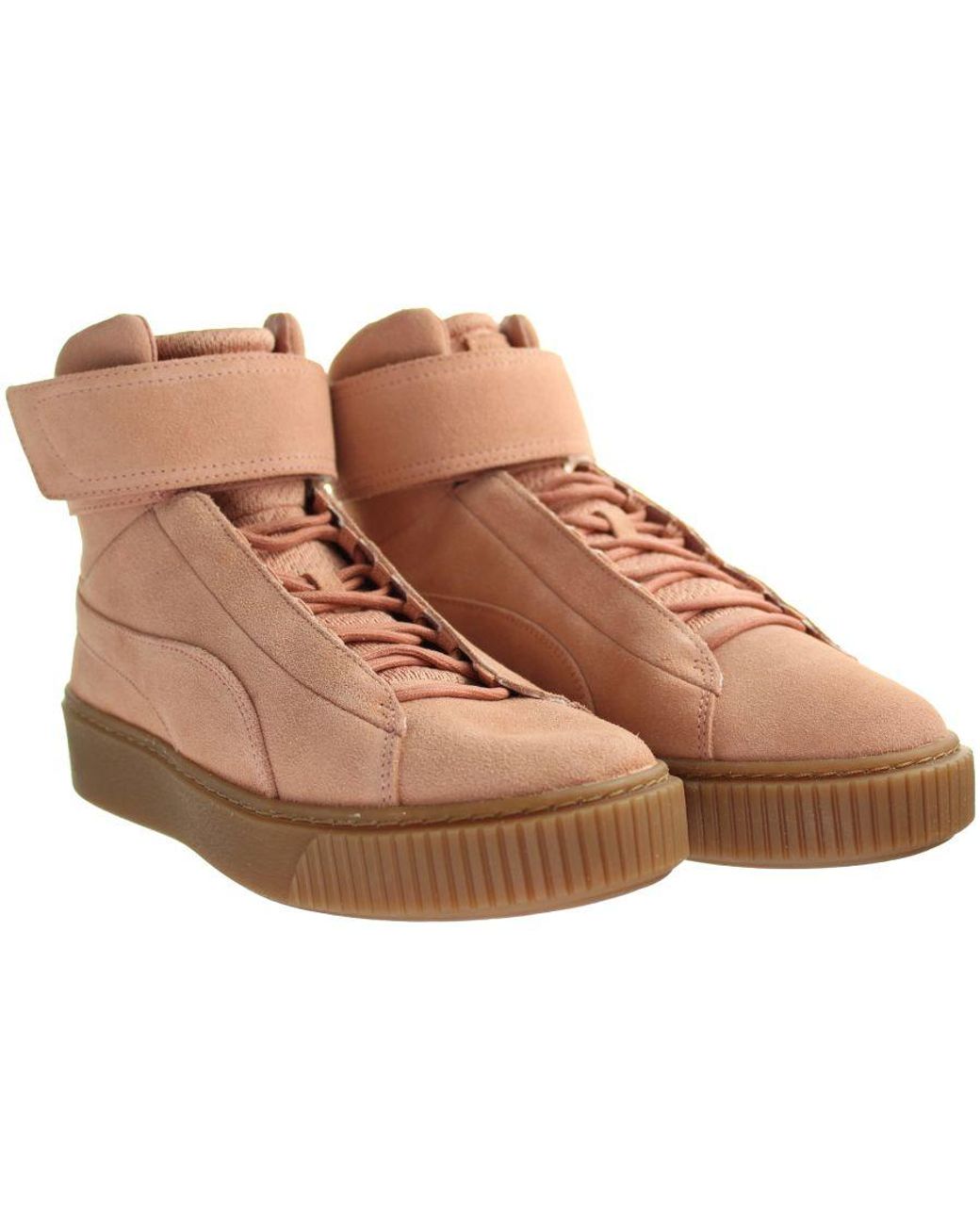 PUMA Brown Platform Mid Ow Trainers Leather