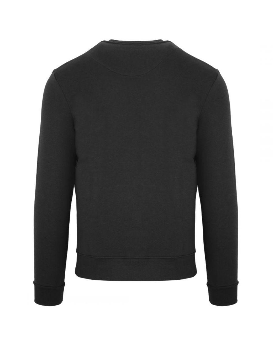 Aquascutum Black Aldis Chest Logo Sweatshirt for men