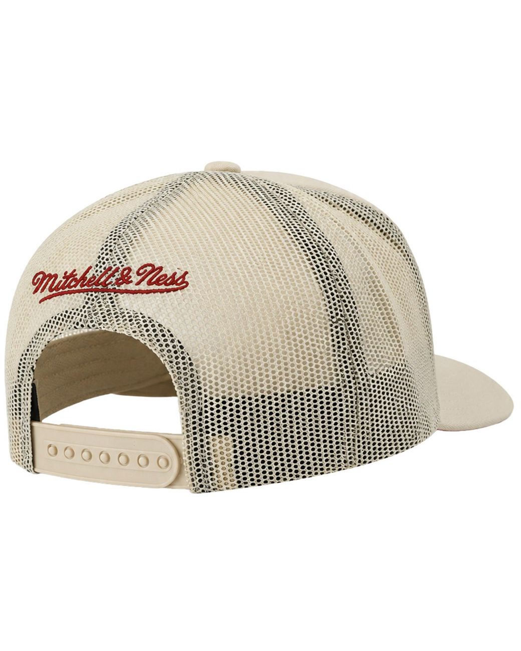 Mitchell & Ness Natural Nba Miami Heat Evergreen Trucker Off Cap for men