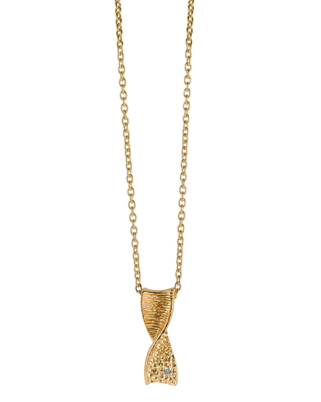 Orphelia Black 925 Sterling Chain With Pendant