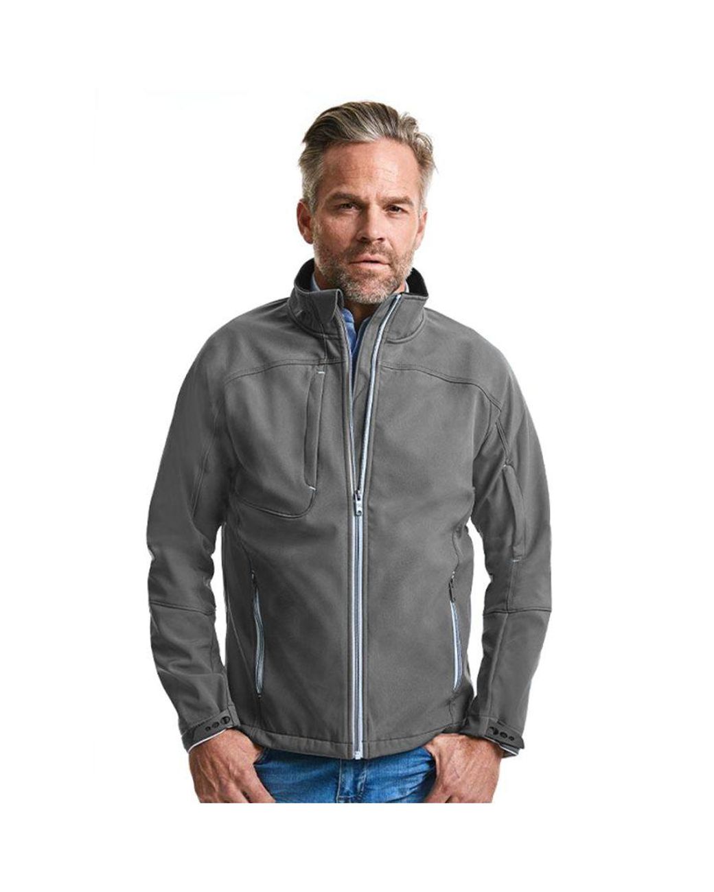 Russell Gray Bionic Softshell Jacket (Iron) for men