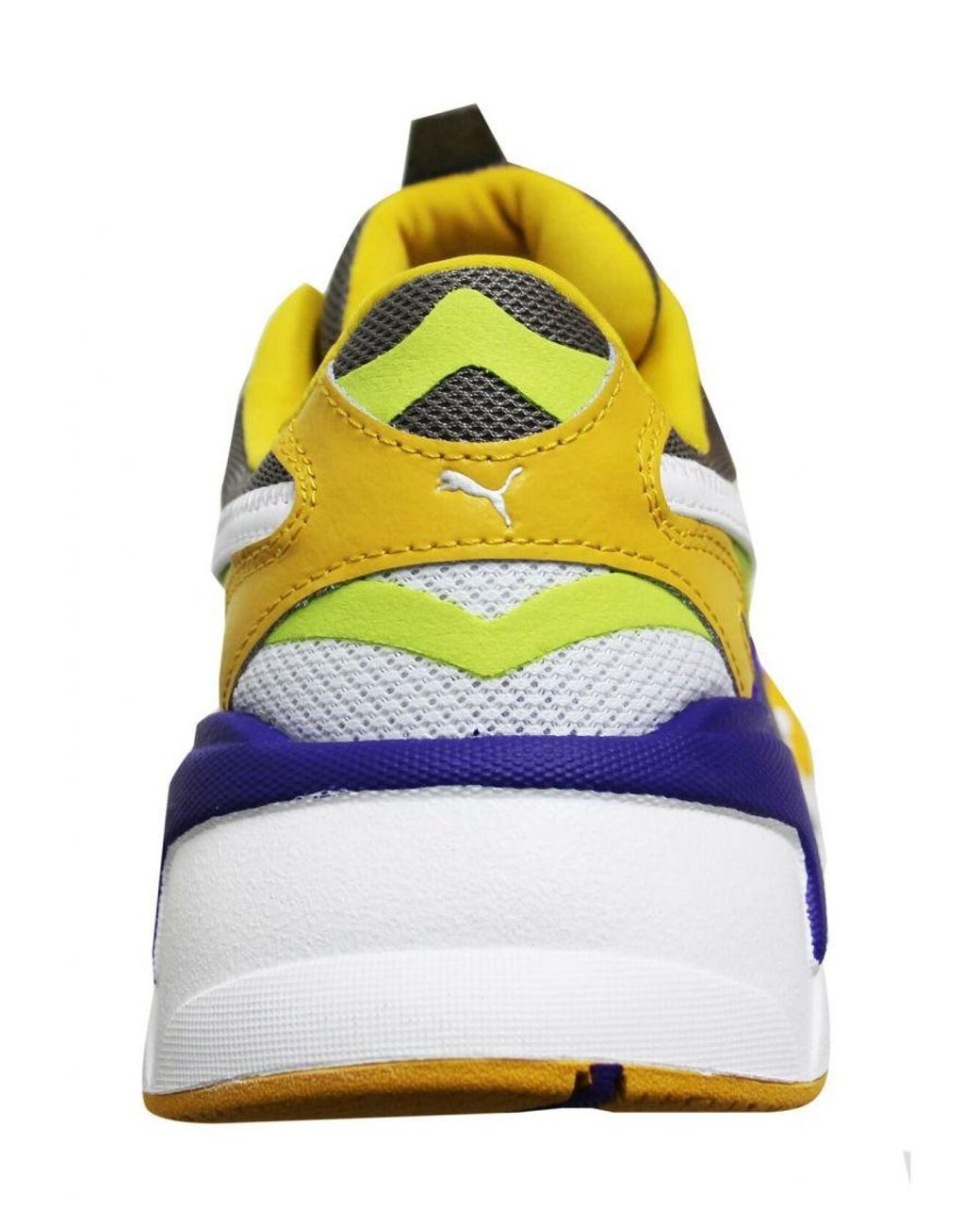 PUMA Blue Rs-X3 Level Up Leather Low Lace Up Running Trainers 373169 01 for men