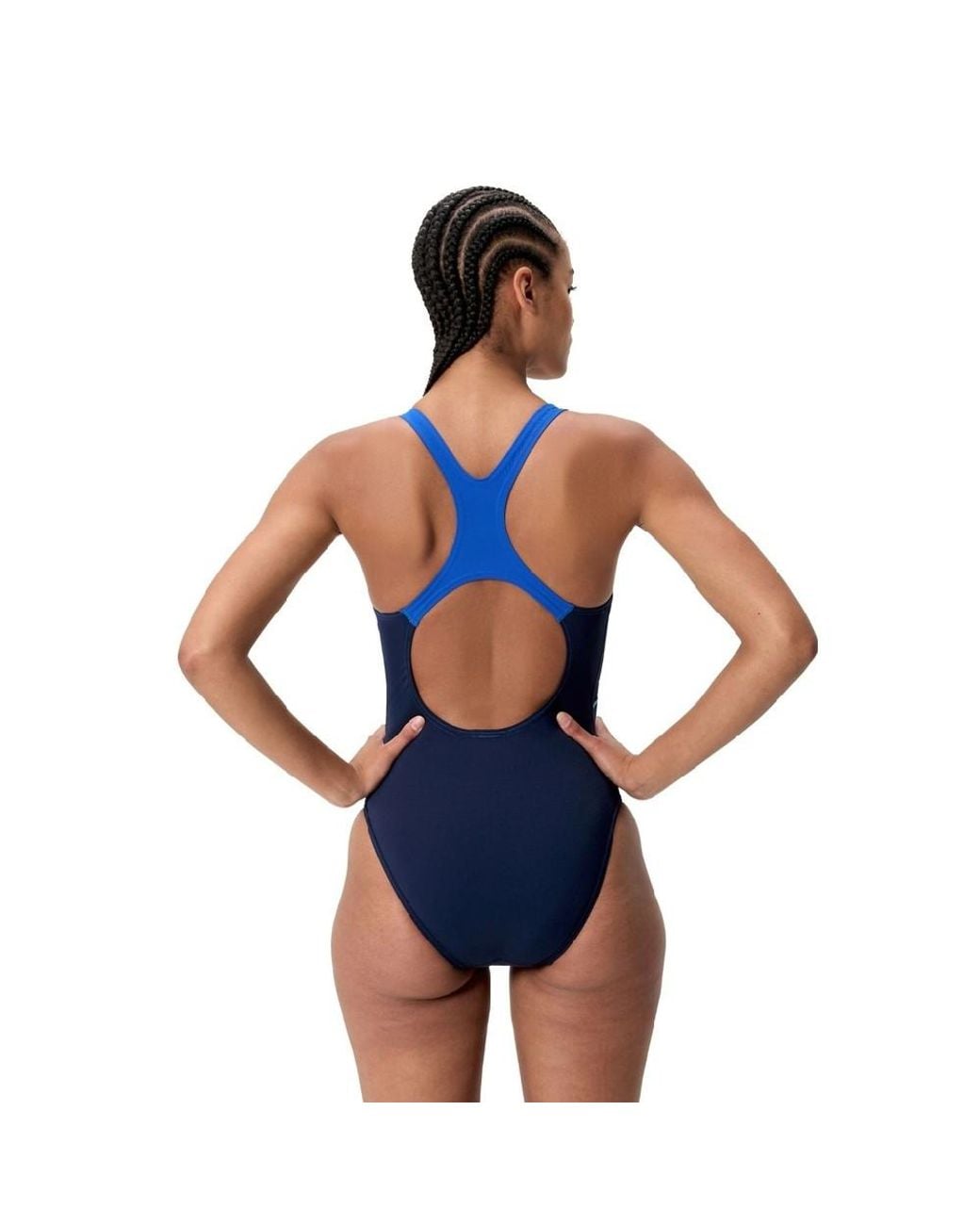Speedo Blue Ladies Medley Logo One Piece Swimsuit