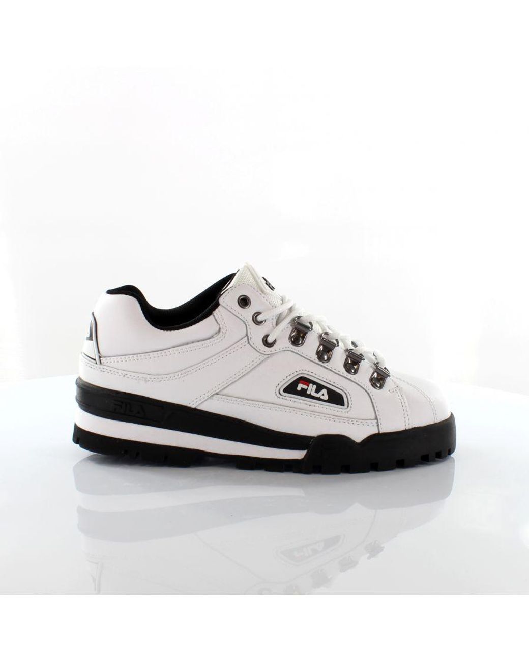 Fila Trailblazer Low White black Trainers Leather Lyst UK
