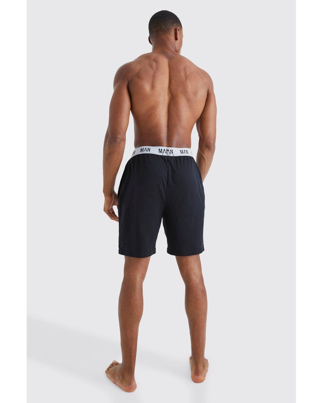 BoohooMAN Black Man Loungewear Shorts for men