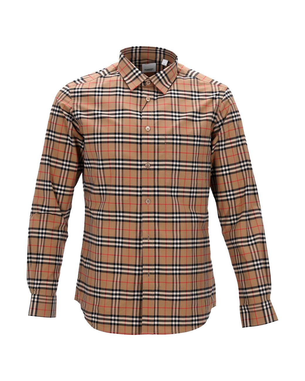 Burberry Brown Checked Shirt Longsleeves for men