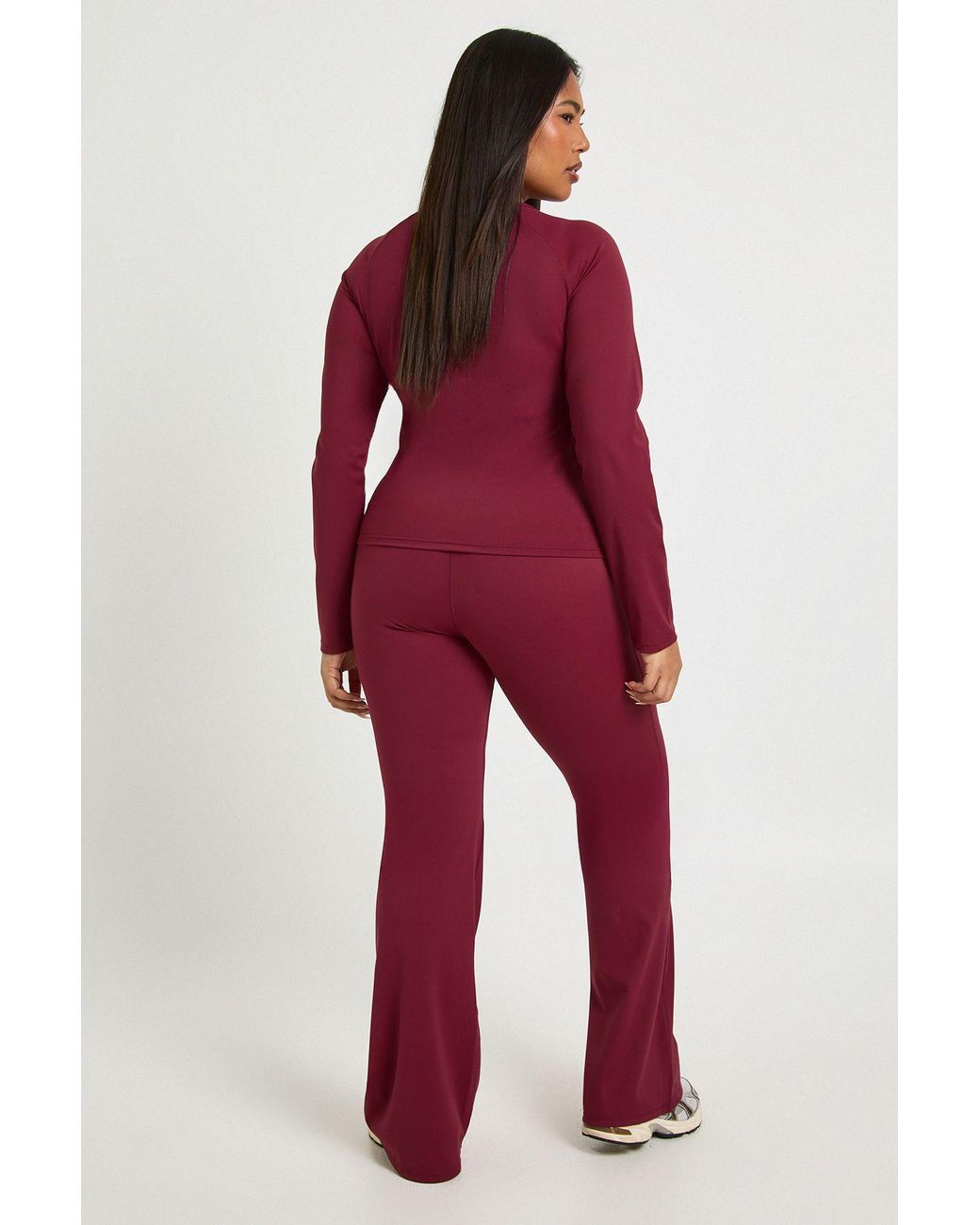 Boohoo Plus Super Soft High Waist Flared Legging