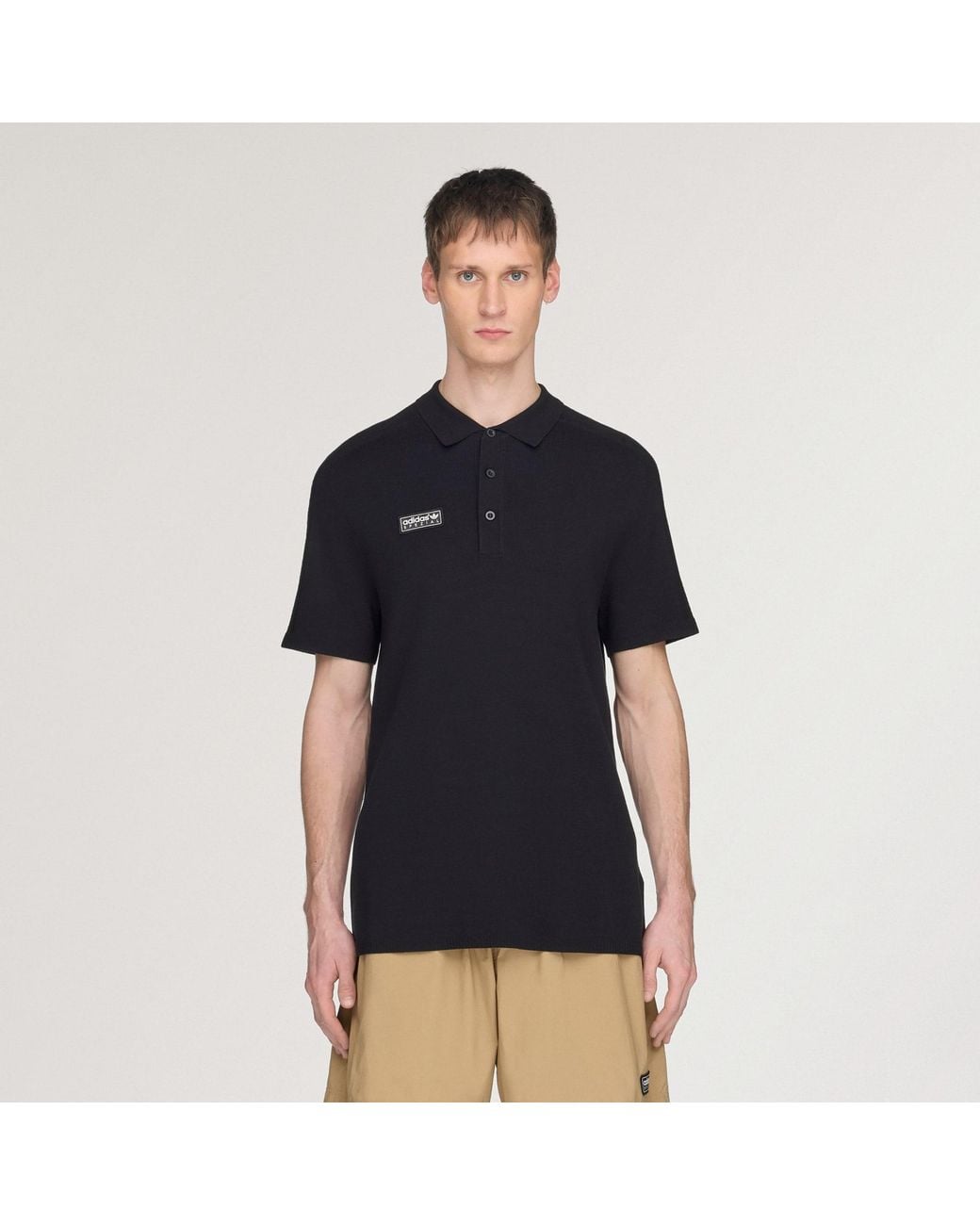 Adidas Originals Black Bispham Spzl Polo Shirt for men
