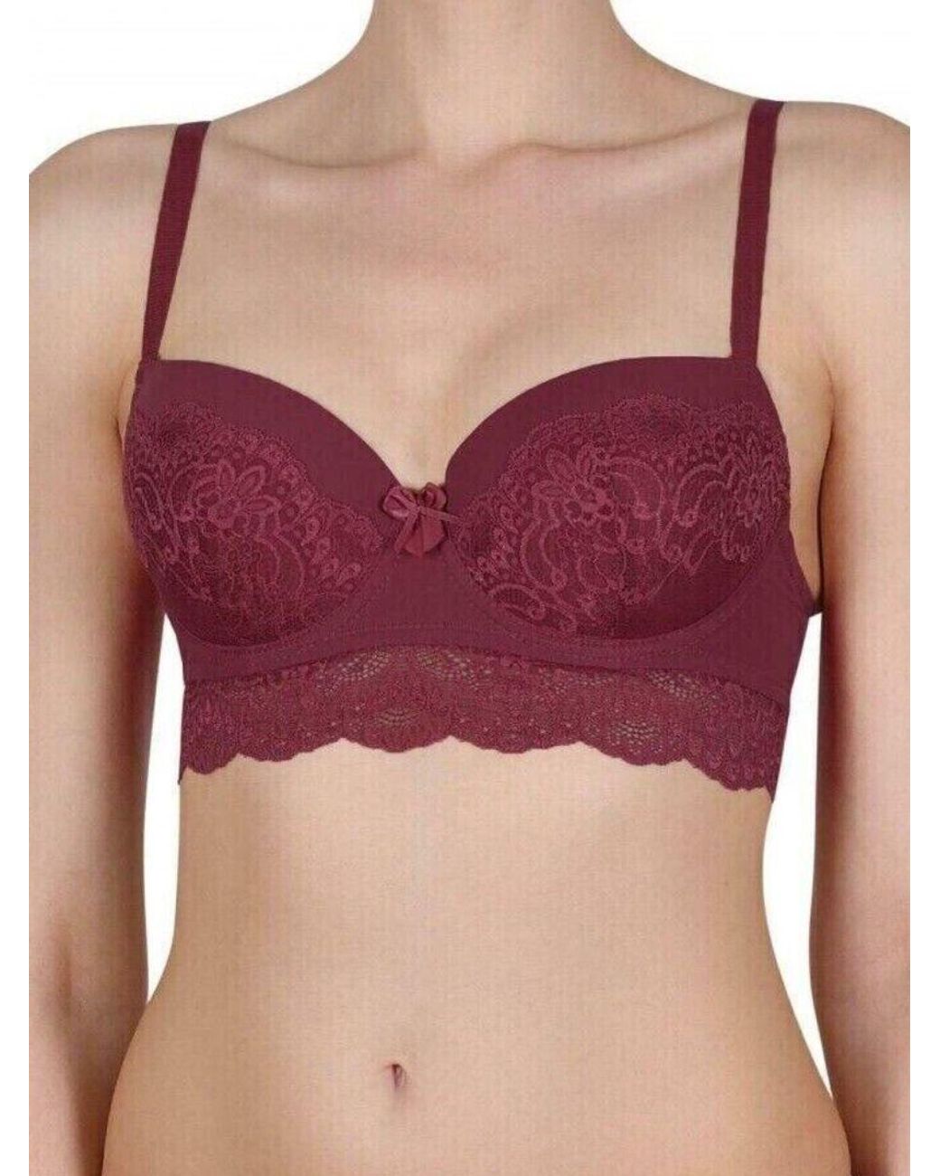 Cybèle Red Full Cup Moulded Bra Raspberry