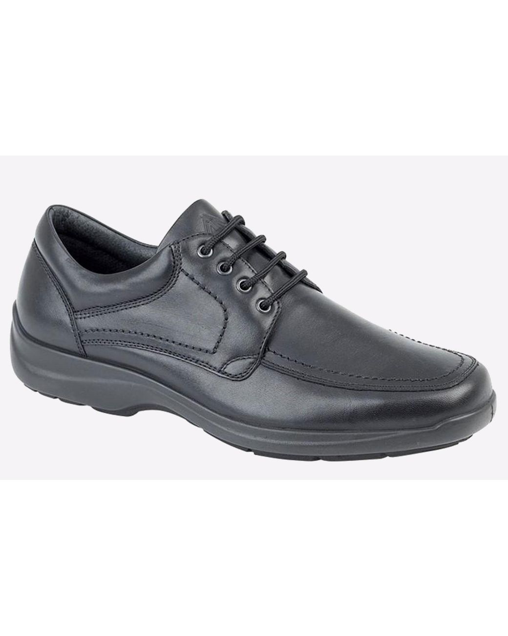 Imac Black Vale Leather Shoes for men