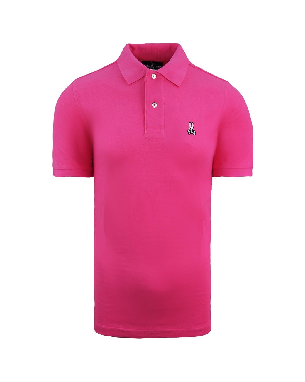 Psycho Bunny Pink Classic Polo Short Sleeve Top B6K001S7Pc Cotton for men