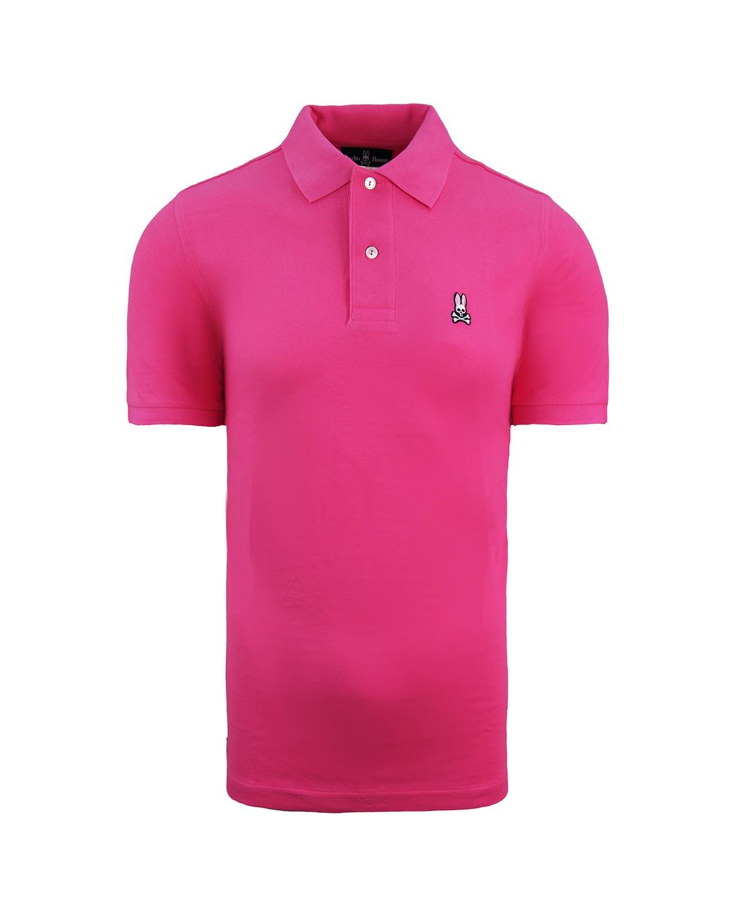 Psycho Bunny Pink Classic Polo Short Sleeve Top B6K001S7Pc Cotton for men