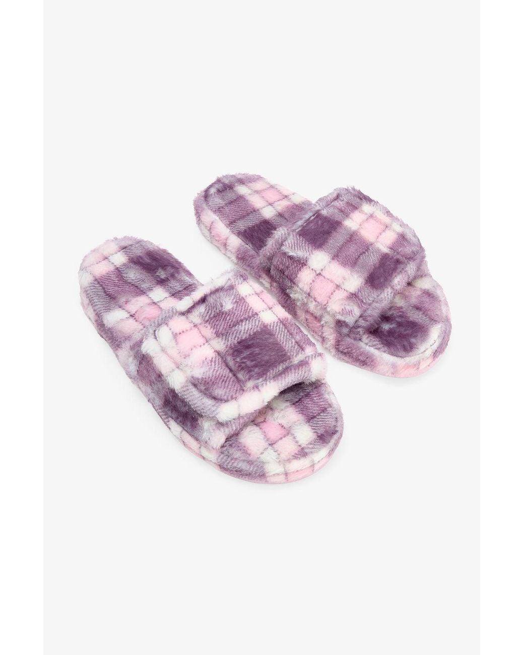 Penti Pink Checkered Slipper Socks