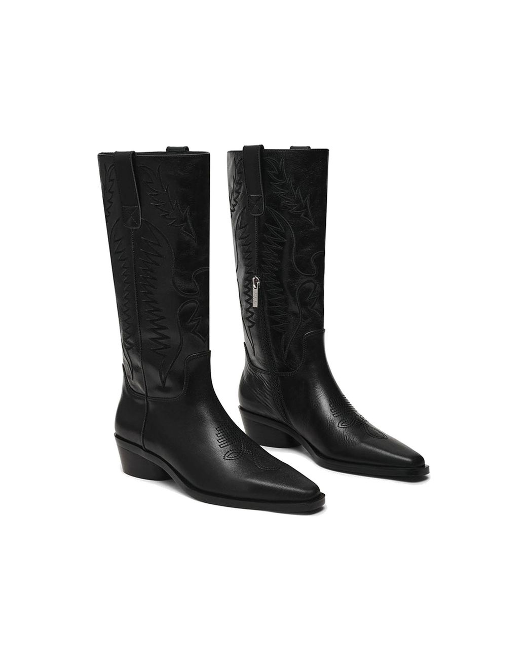 Steve Madden Leather Trevi Boot Blacks